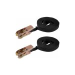 Sangle arrimage cliquet sangles cargo 10mx25mm 250kg charge travail 2pcs sangle arrimage cliquet