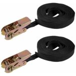 Sangle arrimage cliquet sangles cargo 10mx25mm 250kg charge travail 2pcs sangle arrimage cliquet