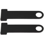 Sangle de casque d anneau de verrouillage en acier inoxydable moto universel pour honda noir