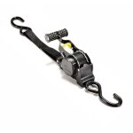 Sangle � cliquet auto - r�tractable robuste 10' 1  avec crochet en s