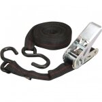 Sangle avec tendeur � cliquet et crochet x l. 5 m x l. 25 mm - centrale brico