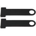 Zoternen - sangle de verrouillage universelle pour casque de moto en acier inoxydable avec anneau en ...