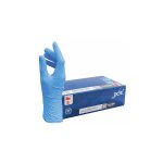 Gant jetable nitrile non poudr bleu - bote de 100 gants - taille s - maxiburo