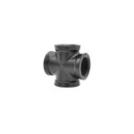 Sans marque raccord pour 4 tubes, mytube, diam. 25 mm, noir mat