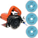 Sans marque - scie circulaire a eau et sec 125 mm coupe carrelage ceramique 1400 w + 3 disques