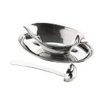 Saucière sur plateau avec cuillère en inox lacor Saucière sur plateau avec cuillère en inox lacor