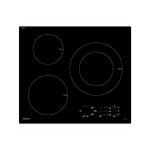 Sauter - table de cuisson induction 3 zones - 7200w - l60 x p52 cm - spi5361b - revetement verre - noir ...