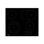 Sauter - table de cuisson vitrocramique 60cm 4 feux noir spv464eb
