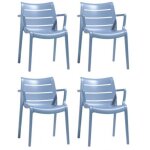 Scab - fauteuil sunset en technopolym�re bleu clair.