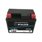 Batterie moto scaldis hp yb4l - b sla 12v 4ah 45a Batterie moto scaldis hp yb4l - b sla 12v 4ah 45a