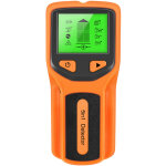 Scanner mural 5 en 1, d�tecteur de solives avec �cran lcd hd, d�tecte bois, fils �lectriques, m�tal et ...