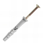 Scell - it - 100 pi�ces de cheville � frapper nylon - inox a4 - t�te plate � 8 x 60 mm - a4 - yzp8060 ...