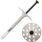 Scell - it - boite de 200 fixations d'isolant rigide  frapper - clou polyamide fi10 10x110mm