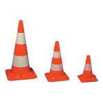 Cone de signalisation rouge / blanc 500mm schake