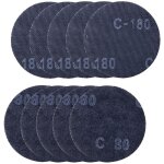 Lot de 10 disques abrasifs - grain 80 et 180 - diamètre 150 mm - compatibles avec les ponceuses bts800 ... Lot de 10 disques abrasifs - grain 80 et 180 - diamètre 150 mm - compatibles avec les ponceuses bts800 ...