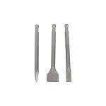 Scheppach - lot de 3 burins pour b�che pneumatique - emmanchement sds - compatible aero�spade - burin ...