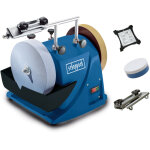 [jamais utilis�] scheppach aff�teuse � eau tiger 2000s ? syst�me de pon�age � l'eau ? 120 w ? pierre ...