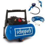 Scheppach - compresseur d'air hc06 - 1200 w - sans huile - cuve 6 l - pression 8 bar - puissance d'aspiration ...