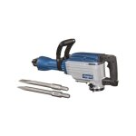 Marteau piqueur scheppach ab1600 - 1600w, 50 joules, 2 burins et coffret mtallique