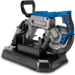 Scheppach - scie � ruban � m�taux mbs1200xt ? 1100 w ? hauteur de coupe 127 mm ? vitesse variable 0, ...