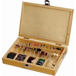 Scheppach - set de 103 accessoires avec coffret en bois - embouts / set d'outils pour scie  dcoupage ...