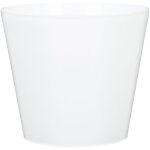 Purista 30, pot de fleurs / plantes, rond, en plastique couleur: bianco, 30 cm de diamtre, 24, 2 cm ...
