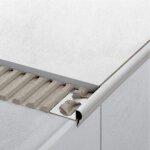 Schluter - profil� pour escaliers trep fl - alu anodis� mat - hauteur : 9 mm - barre de 2, 5 m
