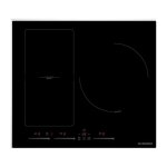 Schneider - scti6031n5 / 1 plaque  induction noire 3 foyers dont 1 flexible, fonction plancha 7400w ...