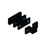 Schneider electric - g�che haute + cales laqu� noir ral9005 satin� - la croisee ds - ds6812 - 013