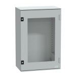 Schneider electric - thalassa plm - coffret polyester 647x436x250 - porte transparente - ip66 ral7035 ...