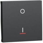 Schneider electric - unica - interrupteur bipolaire lumineux (indication) - 2 mod - anthr - m�ca seul ...