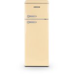 Schneider ? r�frig�rateur 2 portes cr�me vintage 211l 150cm 40db classe �nerg�tique a + + ? design r�tro ...