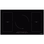 Schneider - scti9528n3 table induction 5 foyers 90 cm noir booster 7400w