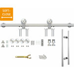Schulte - systme coulissant en inox pour porte coulissante intrieure, 2000 mm, avec systme softclose ...