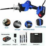 Scie alternative sans fil 21v, scie électrique sans fil avec 1 batterie de 1, 5 ah pour coupe d'arbre ... Scie alternative sans fil 21v, scie électrique sans fil avec 1 batterie de 1, 5 ah pour coupe d'arbre ...