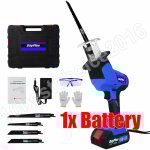Dayplus - scie à batterie avec couteau électrique à vitesse variable + 4 lames + 1x 1. 5ah batterie Dayplus - scie à batterie avec couteau électrique à vitesse variable + 4 lames + 1x 1. 5ah batterie