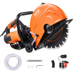 Scie a beton electrique, 356 mm, scie circulaire puissance elevee 2800 w profondeur de coupe 127 mm scie ...