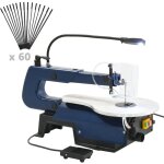 Maison chic - scie  chantourner scie lectrique avec pdale et lampe led 125 w