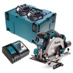 Makita - dhs 680 rfj scie circulaire portative sans fil 18 v 165 mm brushless + 2x batterie 3, 0 ah + ...