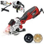 Le poisson qui jardine - scie circulaire plongeante miniature de 750w avec une profondeur de coupe de ...