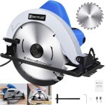 Scie circulaire professionnelle, 2000 watts, 5000 tr / min, angle de biseau 0 � 45�, �quip�e d'une lame ...