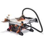 Scie circulaire de table 255 mm ? lame 28 dents pour bois, aluminium et acier ? moteur 1800w avec d�marrage ...