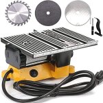 Scie circulaire de table �lectrique miniature 4  60w pour �tabli, id�ale pour les loisirs cr�atifs, support ...