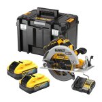Dewalt - scie circulaire xr 18v sans fil advantage 5ah li - ion brushless 190 mm dcs573h2t - qw Dewalt - scie circulaire xr 18v sans fil advantage 5ah li - ion brushless 190 mm dcs573h2t - qw