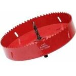 Scie cloche 120 mm, acier rapide m42 bi - m�tal, fraise � trous avec tige hexagonale et foret pour bois, ...