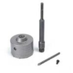 Scie cloche � b�ton de 100 mm avec une queue de 220 mm. surdimensionn�e pour le ciment, la brique, la ...