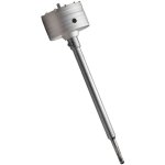 Scie cloche � b�ton 100 mm avec tige sds plus 220 mm pour ciment, brique, pierre, mur, b�ton autonivelant ...