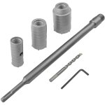 Scie cloche beton, foret beton grande longueur rallonge, jeu de scie cloche avec manche rond 330 mm est ...