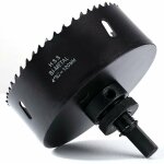 Scie cloche bi - mtal 120 mm, m42 hss bimtallique scie trpan avec foret de centrage pour robuste perceuse ...