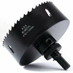 Scie cloche bi - m�tal 120 mm, m42 hss bim�tallique scie tr�pan avec foret de centrage pour robuste perceuse ...